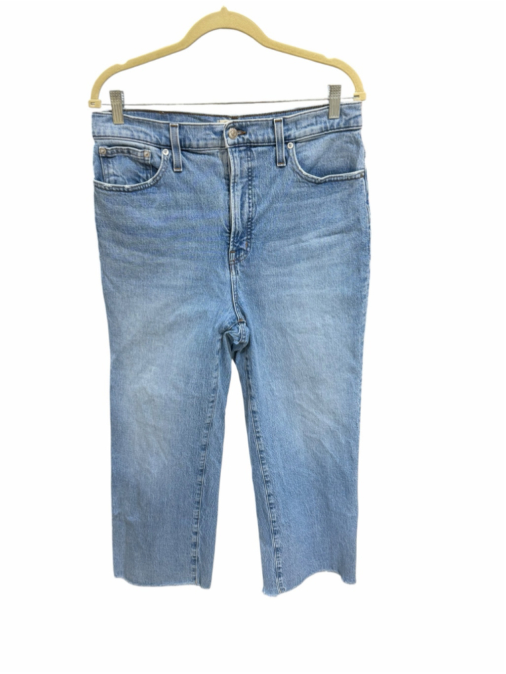 Women's Madewell The Perfect Vintage Wide-Leg Crop Jeans, Blue, Size 31